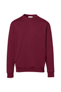HAKRO Sweatshirt Bio-Baumwolle GOTS weinrot