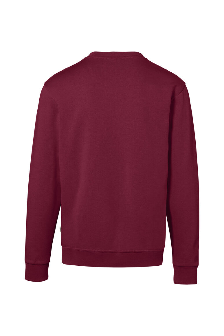 HAKRO Sweatshirt Bio-Baumwolle GOTS weinrot