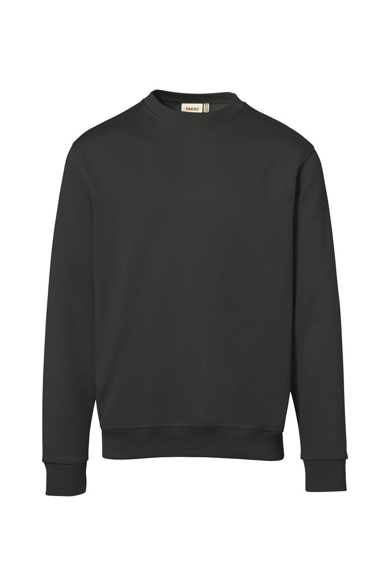 HAKRO Sweatshirt Bio-Baumwolle GOTS karbongrau