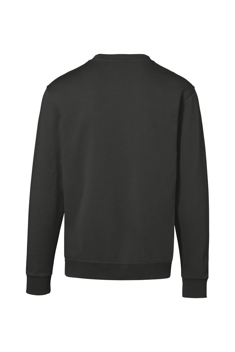 HAKRO Sweatshirt Bio-Baumwolle GOTS karbongrau
