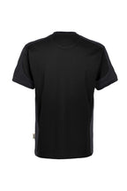 HAKRO T-Shirt Contrast MIKRALINAR ECO schwarz/karbongrau