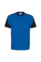 HAKRO T-Shirt Contrast MIKRALINAR ECO royalblau/schwarz