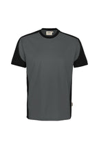 HAKRO T-Shirt Contrast MIKRALINAR ECO anthrazit/schwarz
