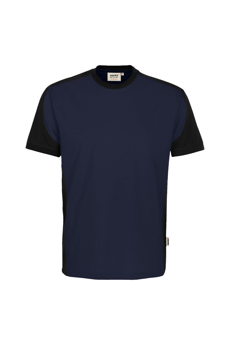 HAKRO T-Shirt Contrast MIKRALINAR ECO tinte/schwarz