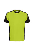 HAKRO T-Shirt Contrast MIKRALINAR ECO kiwi/schwarz