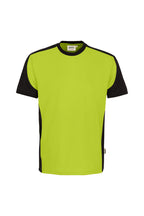 HAKRO T-Shirt Contrast MIKRALINAR ECO kiwi/schwarz