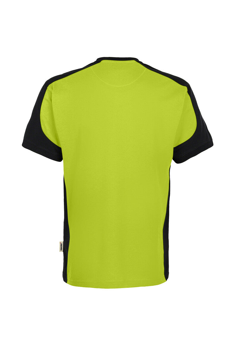 HAKRO T-Shirt Contrast MIKRALINAR ECO kiwi/schwarz