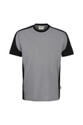 HAKRO T-Shirt Contrast MIKRALINAR ECO titan/schwarz