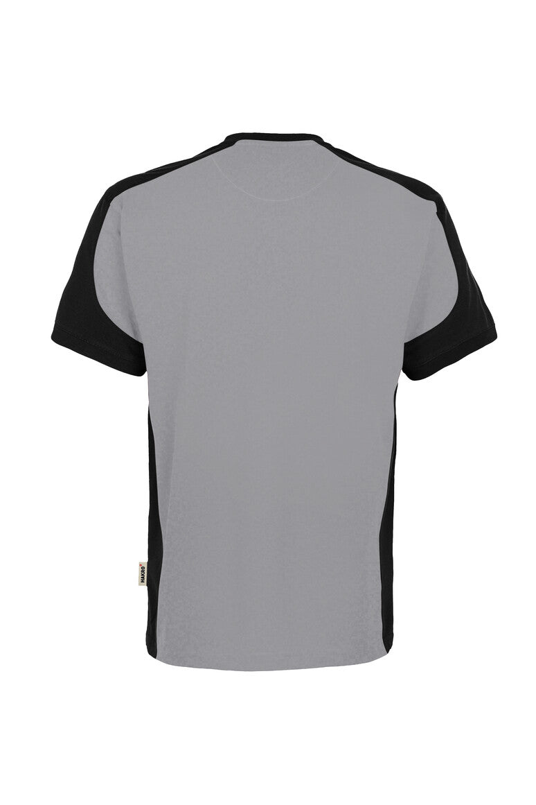 HAKRO T-Shirt Contrast MIKRALINAR ECO titan/schwarz