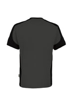 HAKRO T-Shirt Contrast MIKRALINAR ECO karbongrau/schwarz