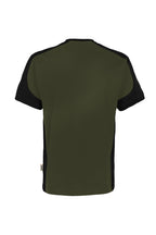 HAKRO T-Shirt Contrast MIKRALINAR ECO olive/schwarz