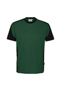 HAKRO T-Shirt Contrast MIKRALINAR ECO tanne/schwarz