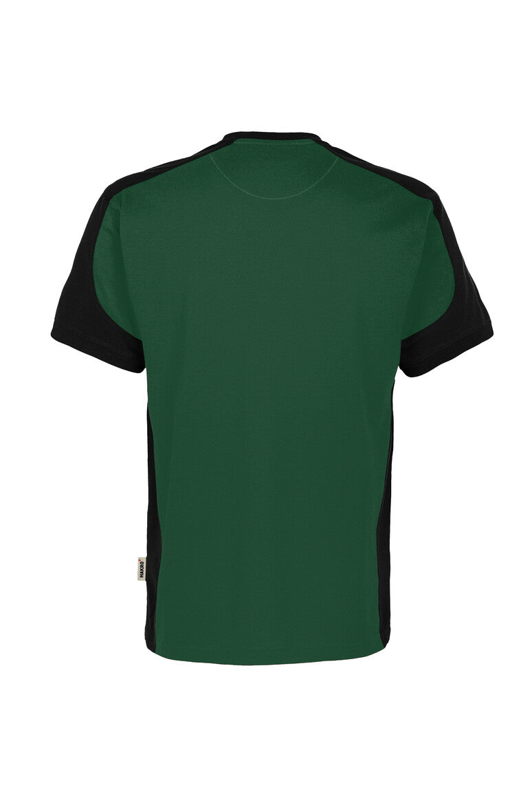 HAKRO T-Shirt Contrast MIKRALINAR ECO tanne/schwarz