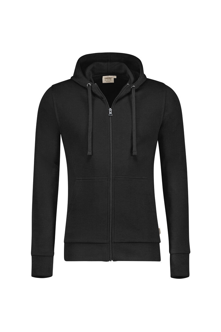 HAKRO Kapuzen-Sweatjacke Premium schwarz