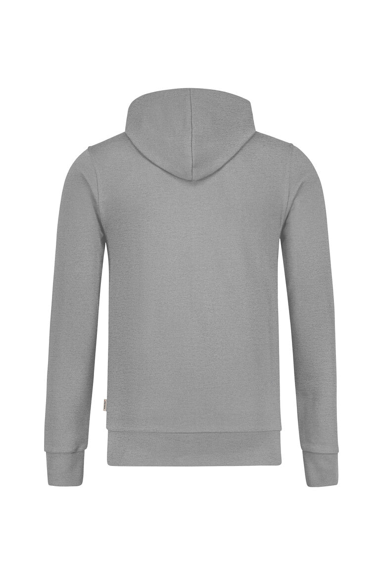 HAKRO Kapuzen-Sweatjacke Premium grau meliert
