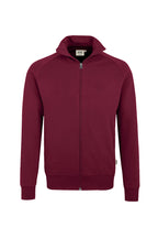 HAKRO Sweatjacke College weinrot