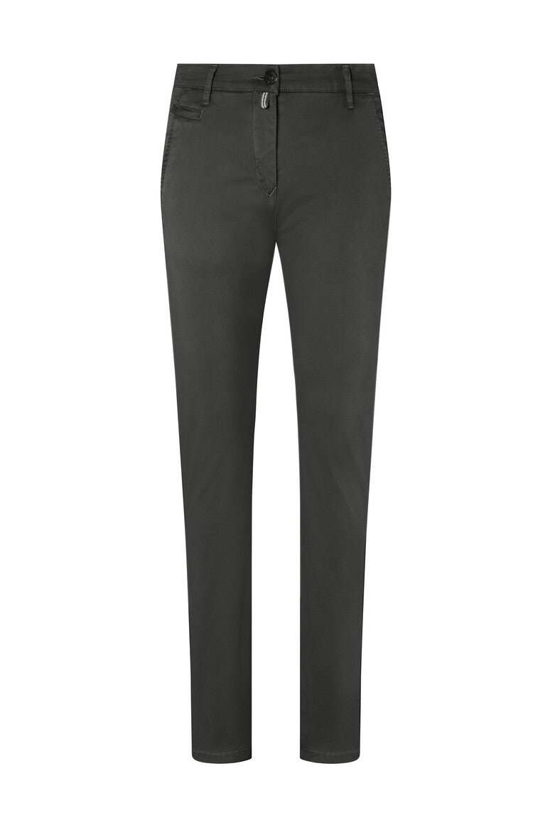 HAKRO Damen Chinohose X-Stretch karbongrau
