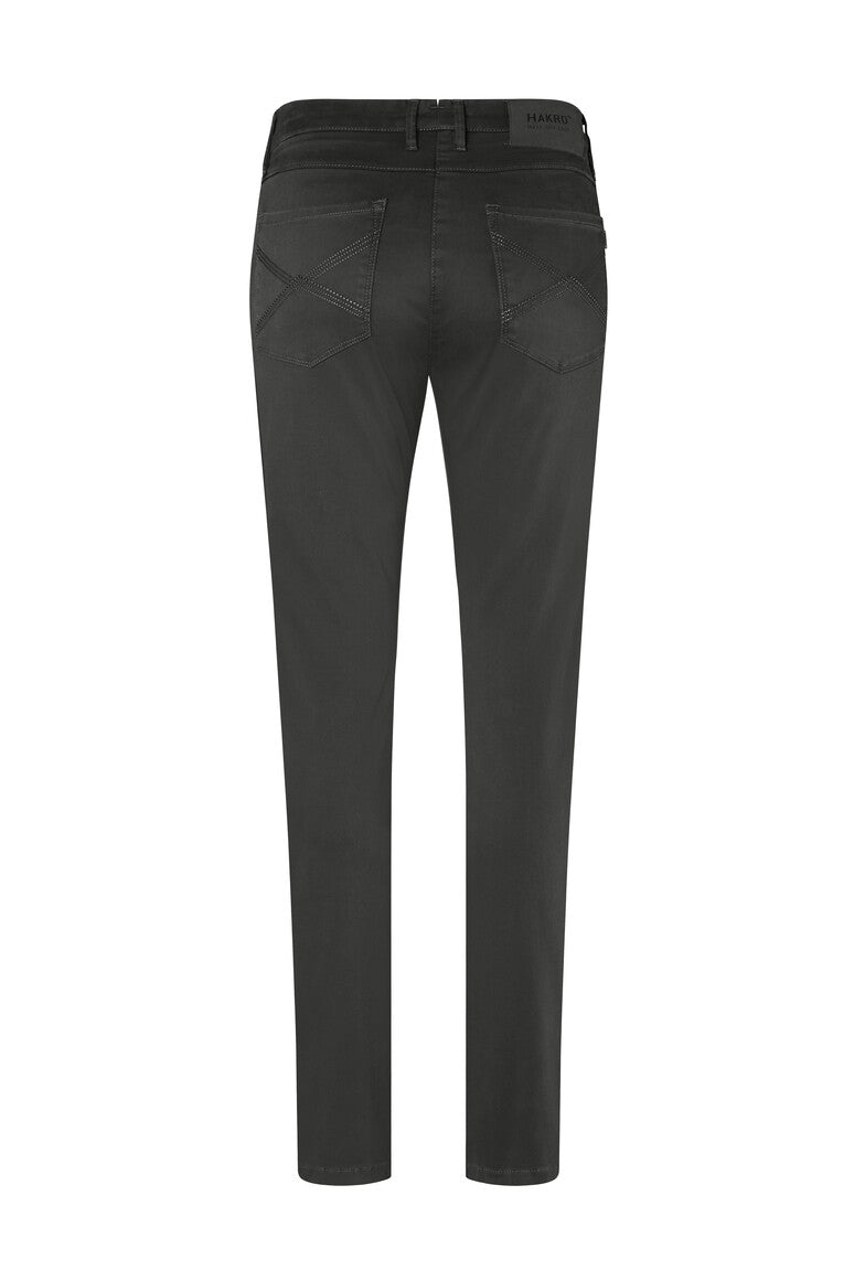 HAKRO Damen Chinohose X-Stretch karbongrau