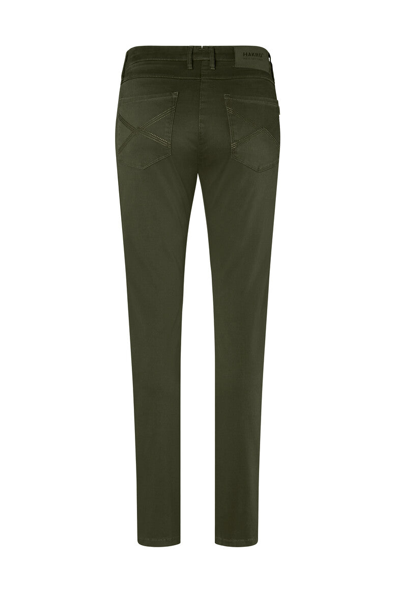 HAKRO Damen Chinohose X-Stretch olive