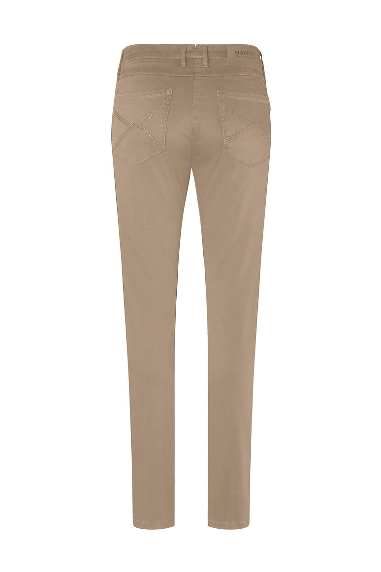 HAKRO Damen Chinohose X-Stretch khaki