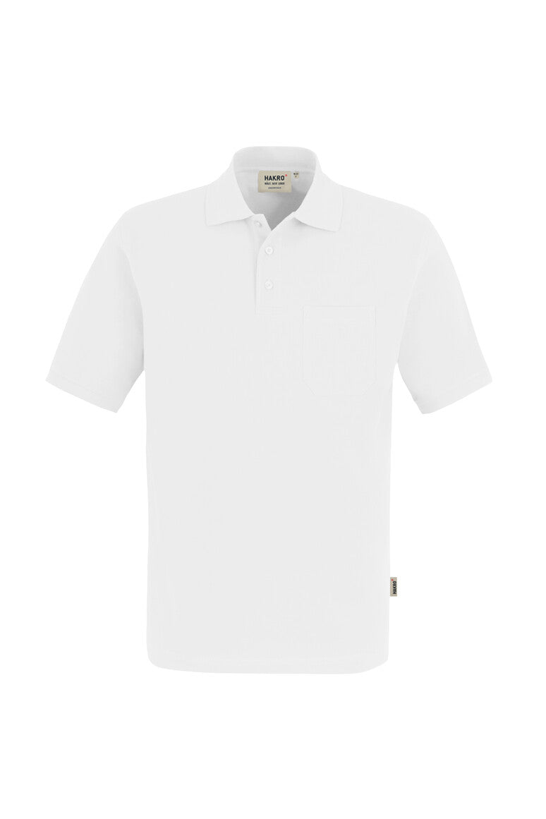 HAKRO Pocket-Poloshirt Top weiß