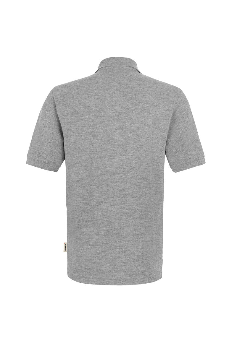 HAKRO Pocket-Poloshirt Top grau meliert