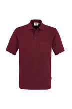 HAKRO Pocket-Poloshirt Top weinrot