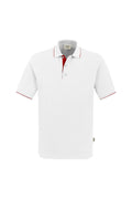 HAKRO Poloshirt Casual weiß/rot