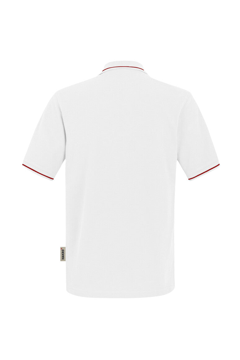 HAKRO Poloshirt Casual weiß/rot