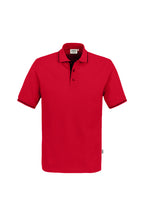 HAKRO Poloshirt Casual rot/schwarz