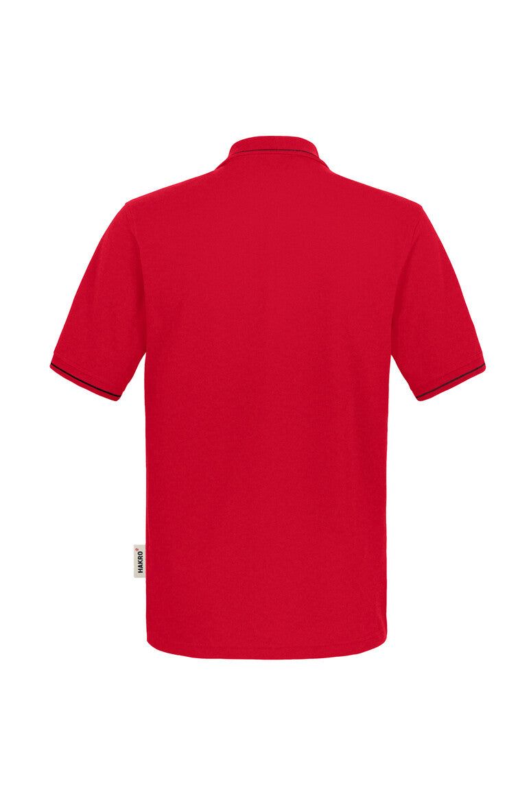 HAKRO Poloshirt Casual rot/schwarz