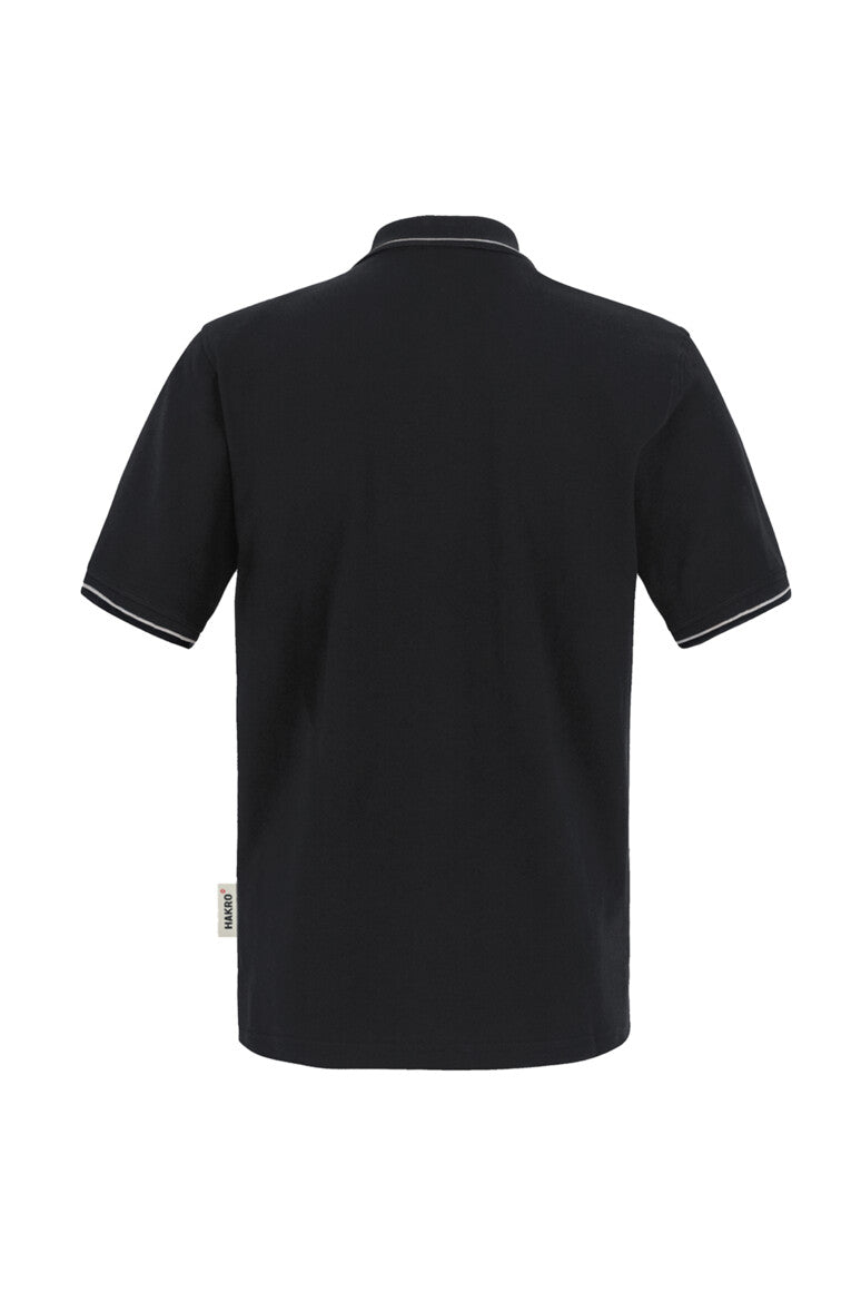 HAKRO Poloshirt Casual schwarz/silber