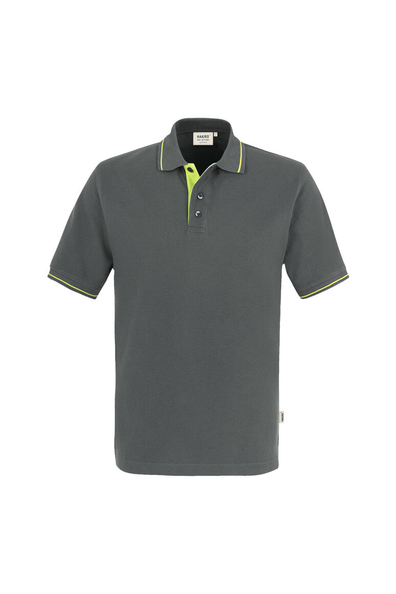 HAKRO Poloshirt Casual anthrazit/kiwi