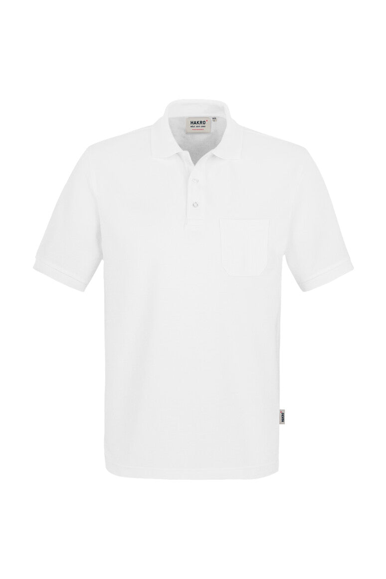 HAKRO Pocket-Poloshirt Mikralinar® weiß