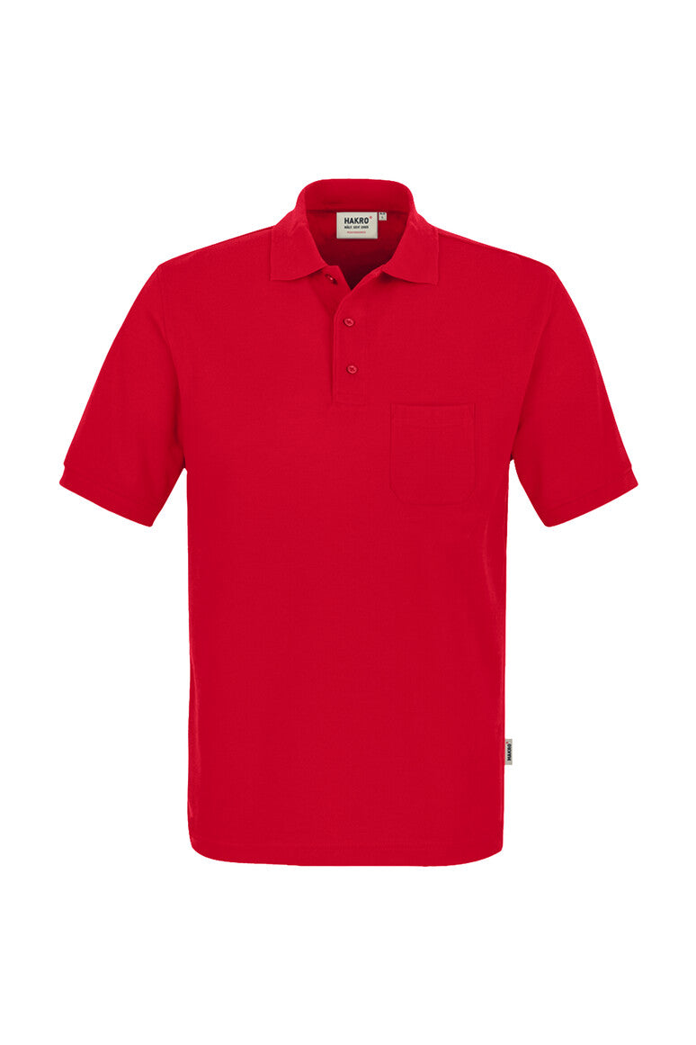 HAKRO Pocket-Poloshirt Mikralinar® rot