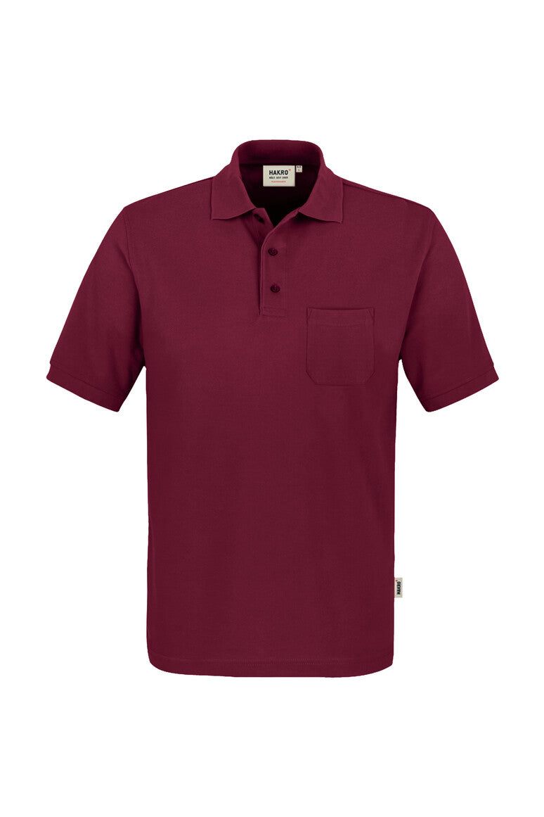HAKRO Pocket-Poloshirt Mikralinar® weinrot