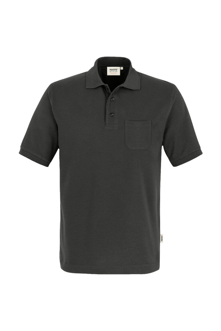 HAKRO Pocket-Poloshirt Mikralinar® karbongrau