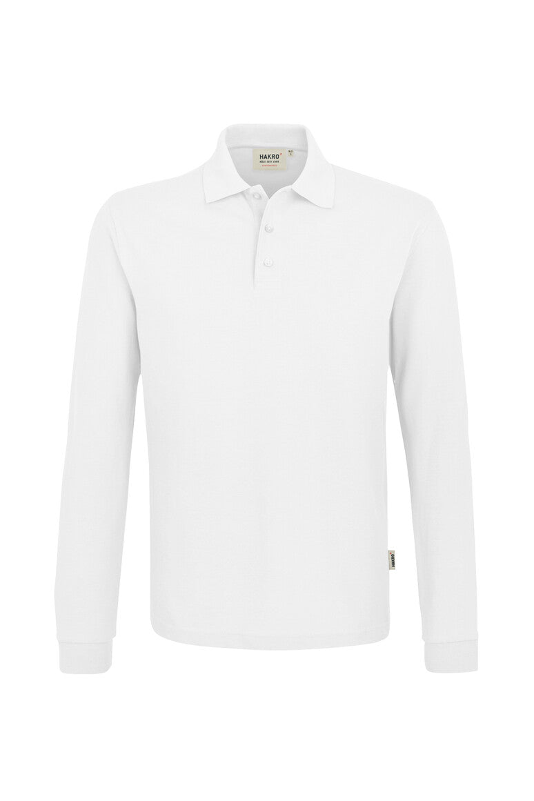 HAKRO Longsleeve-Poloshirt Mikralinar® weiß