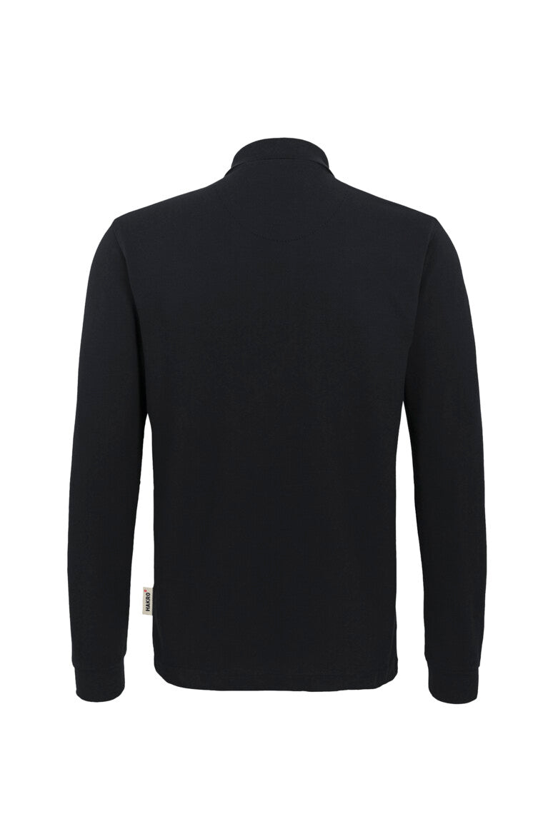 HAKRO Longsleeve-Poloshirt Mikralinar® schwarz