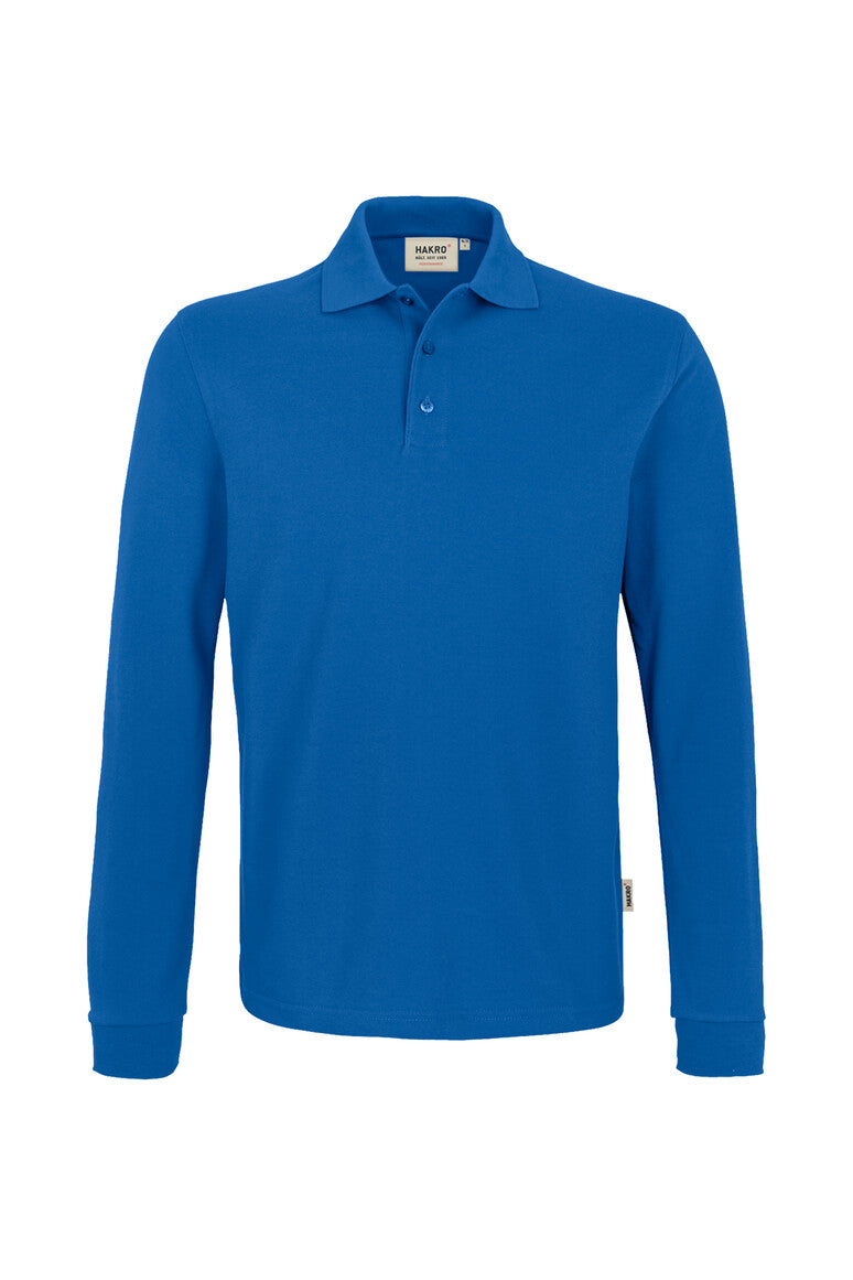 HAKRO Longsleeve-Poloshirt Mikralinar® royalblau