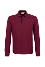 HAKRO Longsleeve-Poloshirt Mikralinar® weinrot