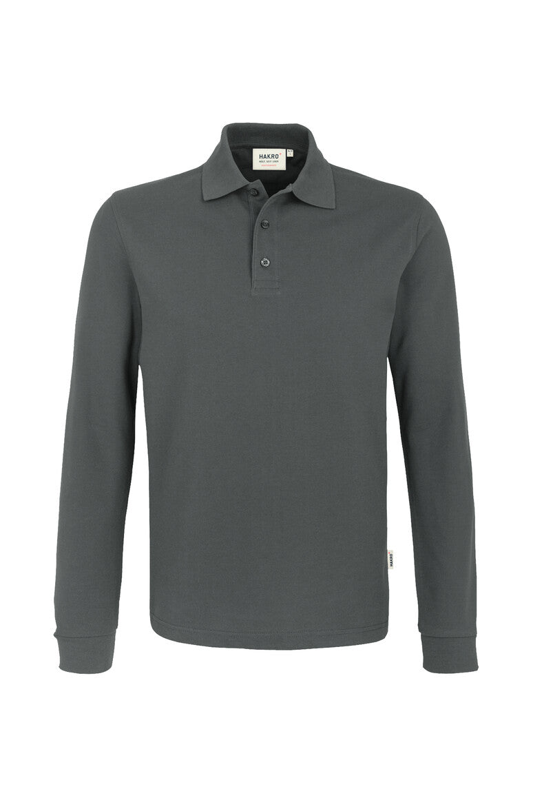 HAKRO Longsleeve-Poloshirt Mikralinar® anthrazit