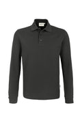 HAKRO Longsleeve-Poloshirt Mikralinar® karbongrau