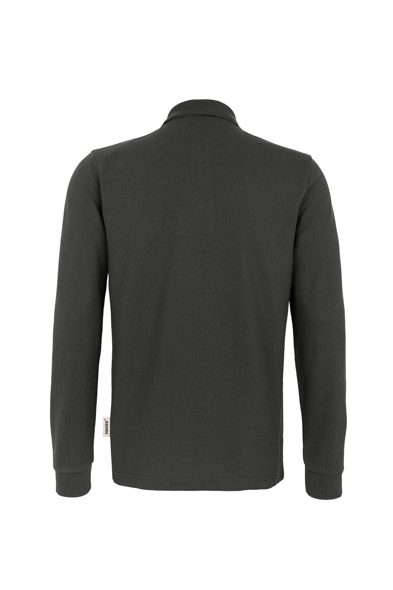 HAKRO Longsleeve-Poloshirt Mikralinar® karbongrau