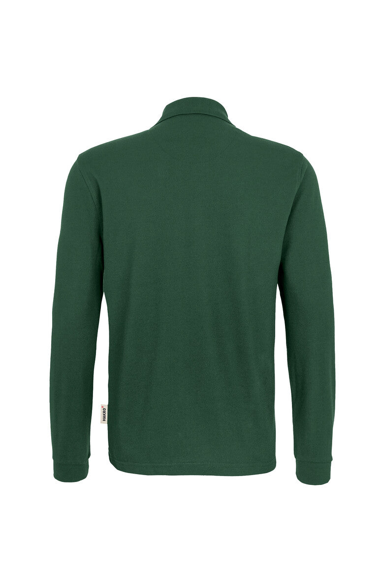 HAKRO Longsleeve-Poloshirt Mikralinar® tanne
