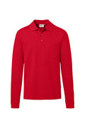 Pocket Longsleeve-Polo Mikralinar ECO rot