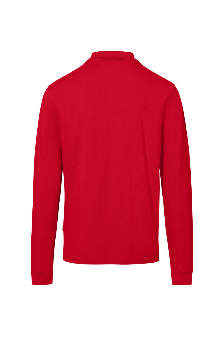 Pocket Longsleeve-Polo Mikralinar ECO rot