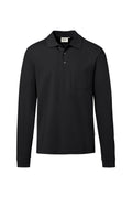 Pocket Longsleeve-Polo Mikralinar ECO schwarz