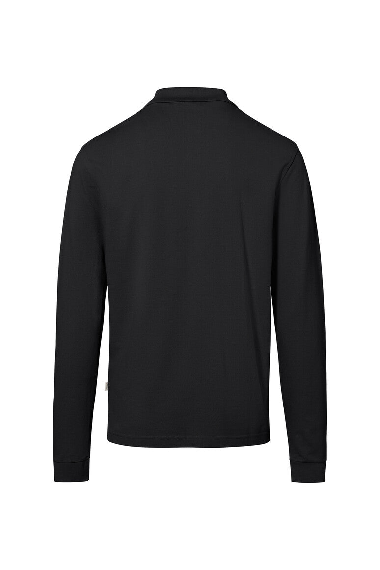 Pocket Longsleeve-Polo Mikralinar ECO schwarz