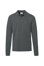 Pocket Longsleeve-Polo Mikralinar ECO anthrazit